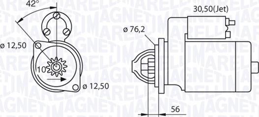 Magneti Marelli 063521250420 - Käynnistinmoottori inparts.fi