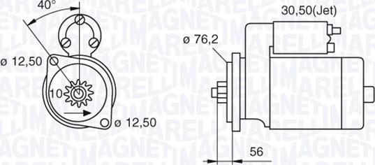 Magneti Marelli 063521204000 - Käynnistinmoottori inparts.fi