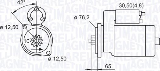 Magneti Marelli 063521230140 - Käynnistinmoottori inparts.fi