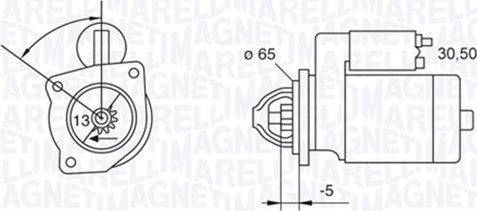 Magneti Marelli 063523623010 - Käynnistinmoottori inparts.fi