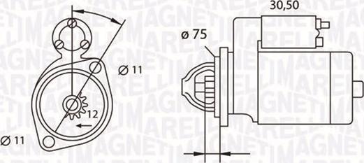 Magneti Marelli 063523627010 - Käynnistinmoottori inparts.fi