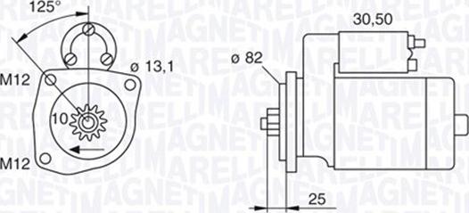 Magneti Marelli 063522609010 - Käynnistinmoottori inparts.fi