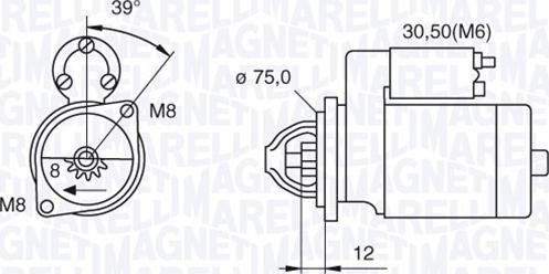 Magneti Marelli 063522607010 - Käynnistinmoottori inparts.fi