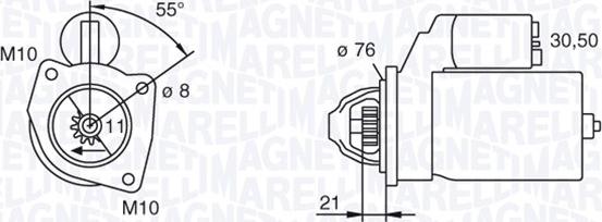 Magneti Marelli 063193001010 - Käynnistinmoottori inparts.fi