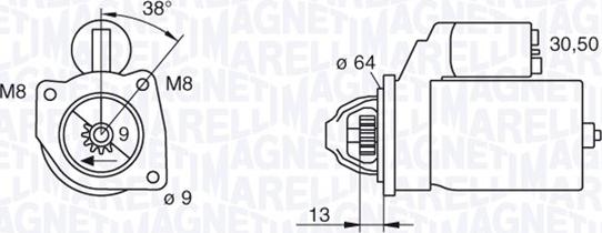 Magneti Marelli 063101021010 - Käynnistinmoottori inparts.fi