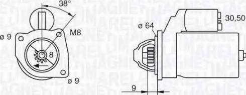 Magneti Marelli 063102018010 - Käynnistinmoottori inparts.fi