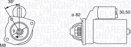 Magneti Marelli 063114014010 - Käynnistinmoottori inparts.fi