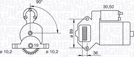 Magneti Marelli 063187051010 - Käynnistinmoottori inparts.fi