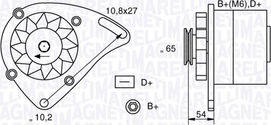 Magneti Marelli 063341454010 - Laturi inparts.fi