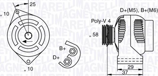 Magneti Marelli 063341658010 - Laturi inparts.fi