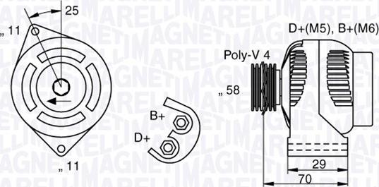 Magneti Marelli 063341896010 - Laturi inparts.fi