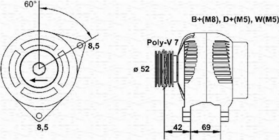 Magneti Marelli 063341353010 - Laturi inparts.fi