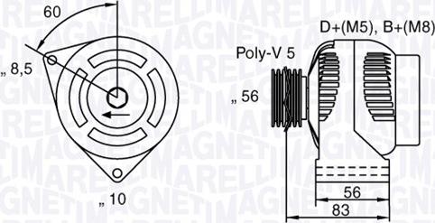 Magneti Marelli 063341740010 - Laturi inparts.fi