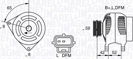 Magneti Marelli 063341758010 - Laturi inparts.fi