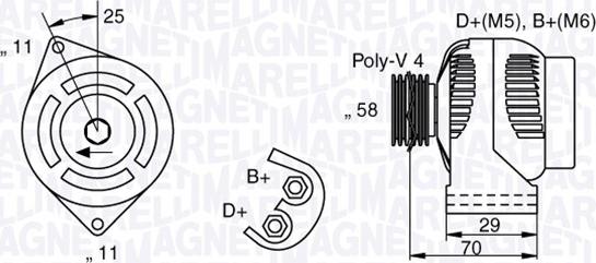 Magneti Marelli 063341702010 - Laturi inparts.fi