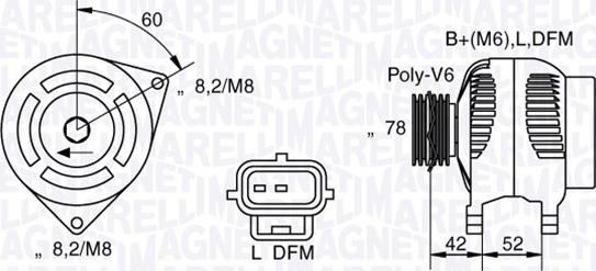 Magneti Marelli 063341711010 - Laturi inparts.fi