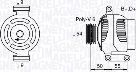 Magneti Marelli 063358061010 - Laturi inparts.fi