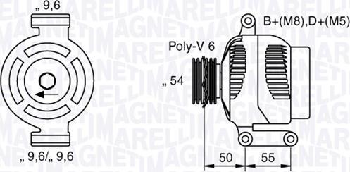 Magneti Marelli 063358062010 - Laturi inparts.fi