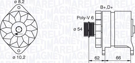 Magneti Marelli 063388505010 - Laturi inparts.fi