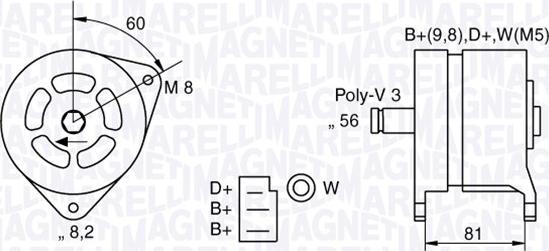 Magneti Marelli 063324145010 - Laturi inparts.fi