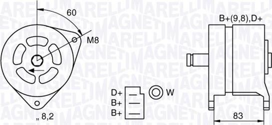 Magneti Marelli 063324264010 - Laturi inparts.fi