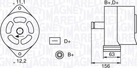 Magneti Marelli 063320025010 - Laturi inparts.fi