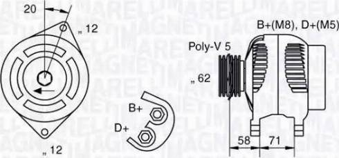 Magneti Marelli 063321485010 - Laturi inparts.fi