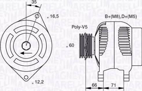 Magneti Marelli 063321625010 - Laturi inparts.fi