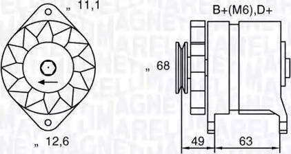 Magneti Marelli 063321041010 - Laturi inparts.fi