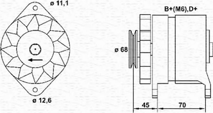 Magneti Marelli 063321062010 - Laturi inparts.fi