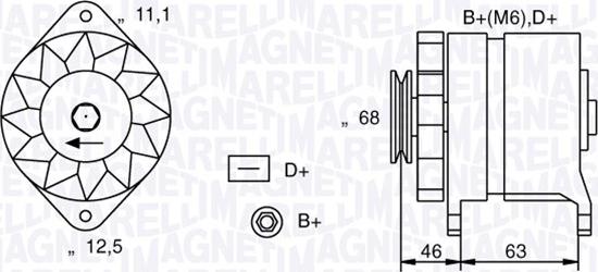 Magneti Marelli 063321021010 - Laturi inparts.fi