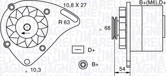 Magneti Marelli 063321165010 - Laturi inparts.fi