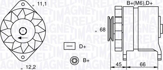 Magneti Marelli 063321112010 - Laturi inparts.fi