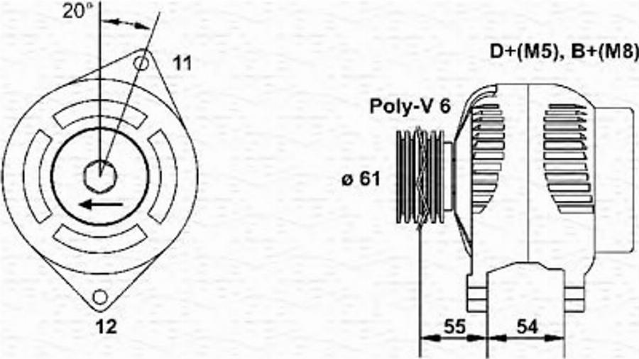 Magneti Marelli 063321806010 - Laturi inparts.fi