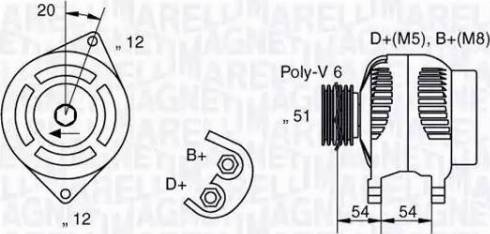 Magneti Marelli 063321839010 - Laturi inparts.fi