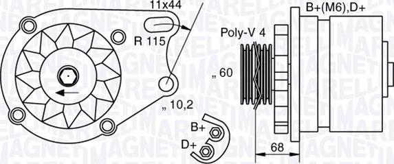 Magneti Marelli 063321747010 - Laturi inparts.fi