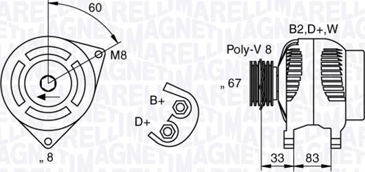 Magneti Marelli 063321753010 - Laturi inparts.fi