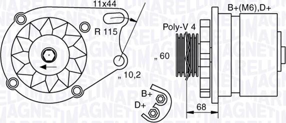 Magneti Marelli 063321761010 - Laturi inparts.fi