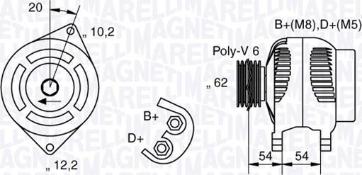 Magneti Marelli 063321729010 - Laturi inparts.fi