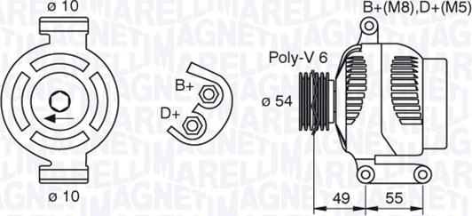 Magneti Marelli 063377494010 - Laturi inparts.fi