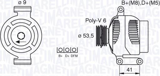 Magneti Marelli 063377495010 - Laturi inparts.fi