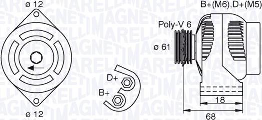 Magneti Marelli 063377492010 - Laturi inparts.fi