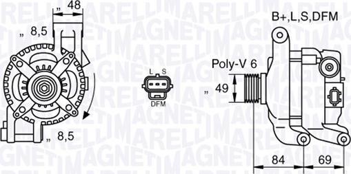 Magneti Marelli 063377417010 - Laturi inparts.fi