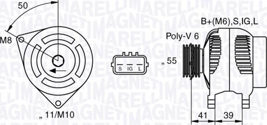 Magneti Marelli 063377431010 - Laturi inparts.fi