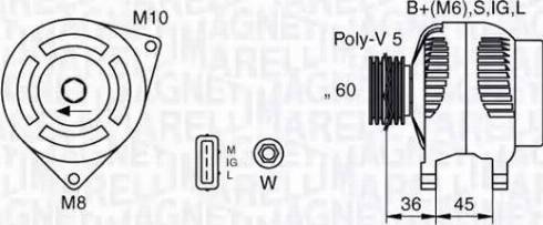 Magneti Marelli 063377433010 - Laturi inparts.fi