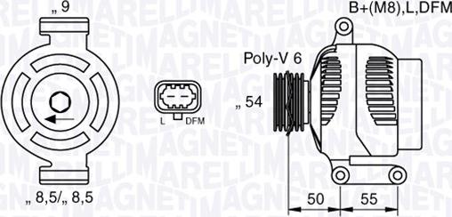 Magneti Marelli 063377424010 - Laturi inparts.fi