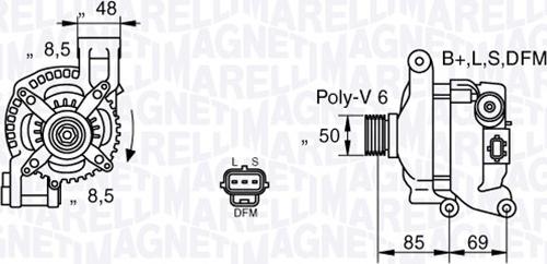 Magneti Marelli 063377420010 - Laturi inparts.fi