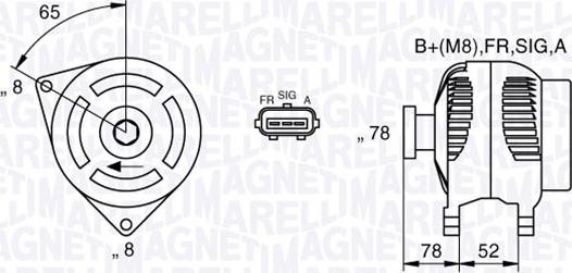 Magneti Marelli 063377421010 - Laturi inparts.fi