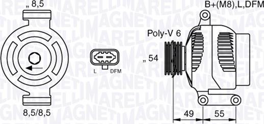 Magneti Marelli 063377423010 - Laturi inparts.fi