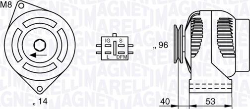 Magneti Marelli 063730024010 - Laturi inparts.fi